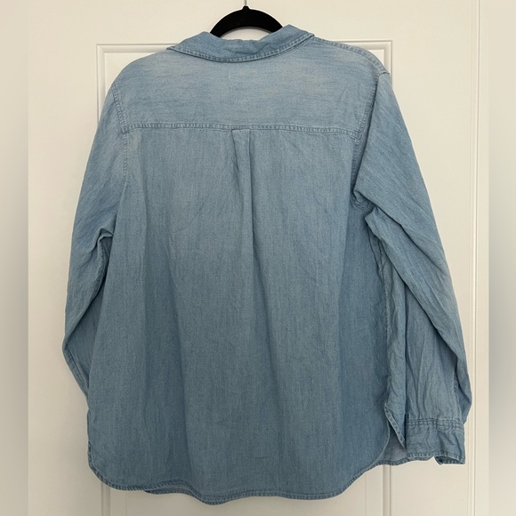 OLD NAVY MATERNITY Size XL Denim Top - Picture 3 of 5
